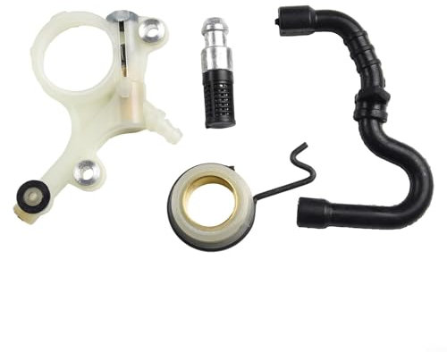 Zilimontt Oil Pump Hose Line Filter Worm Gear Kit Compatible with Sti-hl for MS231 for MS251 for MS231C for MS251C for MS 251 231 Chainsaw Replacement Spare Parts
