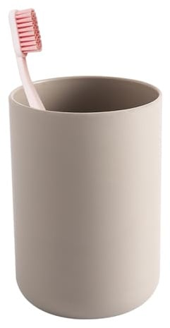300 ml Reusable Bathroom Cup, Multi‑Purpose Toothbrush Cup for Home Travel Daily Bathroom Use (Coffee)