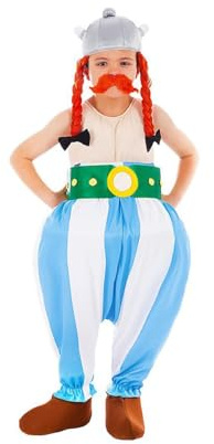 Chaks Obelix Deluxe Kinderkostüm - offizielles Asterix & Obelix Outfit - Kindergröße: 140 - Comic Gallier Verkleidung - Fasching & Motto-Party