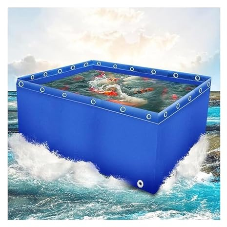 Piscina fuori terra, Serbatoio dell'acqua pieghevole for serbatoio for pesci in PVC for giardino Koi(2x3x1m)