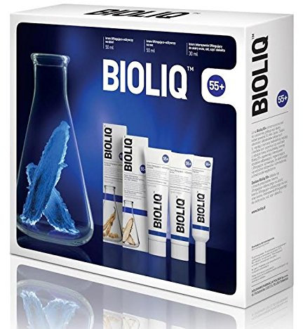 BIOLIQ 55+ Set Lifting and nourishing day cream 50 ml + Lifting and nourishing night cream 50 ml + Eye, mouth, neck and décolleté intense lifting cream 30 ml