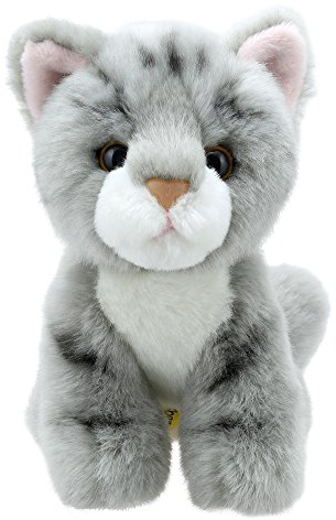 Wilberry WB005005 Mini Katze Plüschtier, Grau