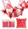 Christmas Concepts® Pack Of 2 9ft Foil Garland Festive Hanging Decorations - Christmas Decorations (Red)