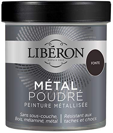 Libéron Peinture décorative Le Métal Poudré, Fonte, 500 ML