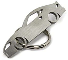 Streetculture Schlüsselanhänger CarShape aus Edelstahl - Performance Tuning Keychain Supra MK5 5 Car Shape Turbo Zubehör JDM