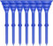 LOVMEAD Golf Tees 83mm Langlebigem Kunststoff 50/100 Stück, Golftees Kunststoff Lang Orange Weiß Blau Schwarz Grün, Professional Unzerbrechliche Golf Tees Plastik (Blau, 83mm-50 Stück)