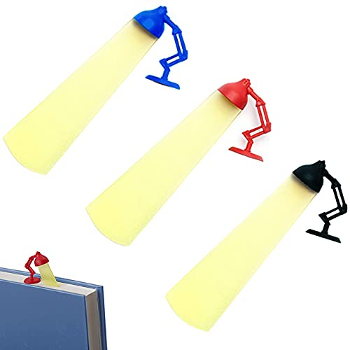 3D Stereo Lesezeichen 3D Stereo Lustige Lesezeichen für Studenten Kreative Schreibtischlampe Lesezeichen Lesen Lesezeichen für Teenager, Kinder, Jungen und Mädchen, 3 Stück