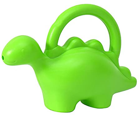 RESOYE Regadera de dinosaurio verde, 1 litro, con forma de dinosaurio, de plástico, para flores, plantas, suculentas en maceta