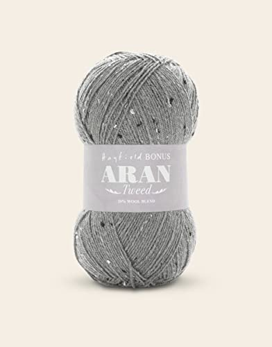 Sirdar Hayfield Bonus Aran Tweed, Cove Grey (684), 400g