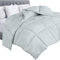 Utopia Bedding Steppdecke – Gesteppte Bettdecke mit Ecklaschen – Gesteppte Steppdecke – Gesteppte Alternative Bettdecke (Doppelbett, Hellgrau)