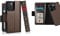 Twelve South BookBook für iPhone 14 Pro | MagSafe Kompatible Vollnarbenleder Wallet Case mit Display-Ständer + Abnehmbarer Stand-Alone-Leder-Akzenthülle, Braun