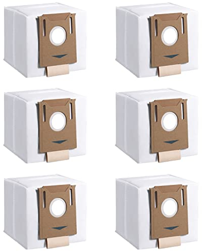 6 Stück Staubsaugerbeutel für ECOVACS DEEBOT N8/N8 Pro/N8 Pro Plus/N8 PRO CARE, OZMO T8/T8 PURE/OZMO T8+, T9/T9+/T9 AIVI, yeedi vac 2 pro/vac max/vac hybrid/yeedi vac Station