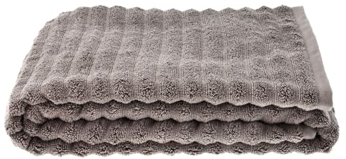 Zone Denmark Inu Strandtuch. Schnelltrocknendes Badehandtuch oder Saunahandtuch, Extra Groß, aus 100% Baumwolle, 180 x 100 cm, Taupe