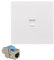 BeisDirect 1 Port CAT8 CAT7 RJ45 Prise réseau Gigabit, 86x86mm Type Panneau Mural CAT.7 LAN Faceplate CAT.8 Network Socket Ethernet Cable Socket Net Plug Shield Socket (CAT8)