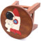 ROMBOL Handgefertigter Kinderhocker, Holz, Kinderhocker:Astronaut