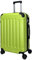 MY TRAVEL BAG Hartschalen-Koffer Reisekoffer ABS Koffer (Handgepäck-Mittel-Groß-Set) 4 Doppel-Rollen Trolley (Grün, Großer Koffer (75cm))