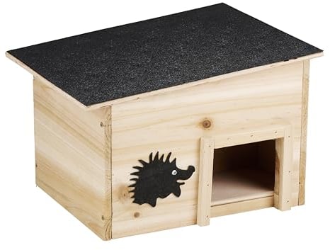 Lifetime Garden Maison pour hérisson en Bois - FSC 100% - Maison pour hérisson - Maison pour Cochon d'Inde - Bois