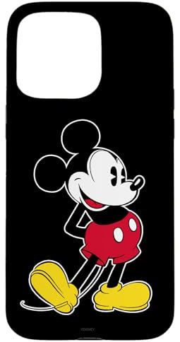 iPhone 15 Pro Max Disney Mickey Mouse Classic Pose Black Case