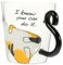 GRIRIW Taza de café de cristal de gato taza de gato tazas kawaii capuchino Vasos regalos taza de regalo Copa de vidrio escritorio Gato naranja gato de cristal taza de leche oficina