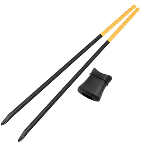 Amosfun Palillos Para Cocinar Casa De Silicona Anti-escaldaduras Palillos Para Freír y Ollas Calientes 2 Unidades