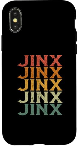 Hülle für iPhone X/XS Retro Individueller Vorname Name Jinx