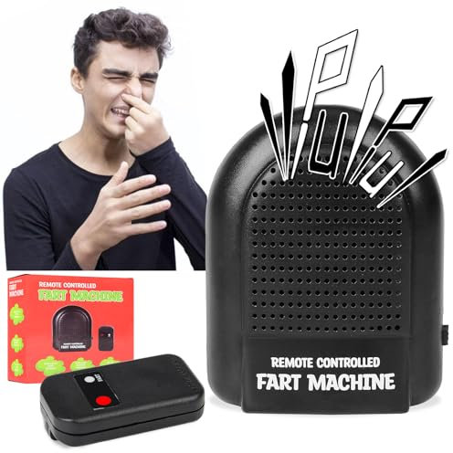 Furzmaschine mit Fernbedienung, Elektronische Ferngesteuerte Fart Machine, Lustiges Scherzspielzeug Furzgeräusche, Furzmaschine für Familie und Freund