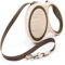 HANFEN Hundeleine, Schleppleine, Rollleine 5m Flexi Leine für Training und Spaziergänge, Bequemer gepolsterter Griff, für kleine und mittelgroße Hunde (Beige, Rot, Blau, Khaki)