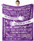 ZORKET Healing Hug Decke, 152,4 x 127 cm, ermutigend, inspirierendes Denken an Sie, Geschenke für Frauen, Chemotherapie-Must-Haves, Genesungsgeschenke für Frauen nach Operationen, Violett