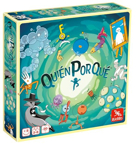 Ludilo - Quién por Qué | Juegos De Mesa Niños 8 Años O Más | Juegos Educativos De 3 A 8 Jugadores | Juego De Cartas 20 Min | Regalos Niños 8 Años O Más