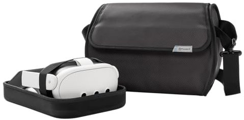 PowerA Travel Bag for Meta Quest 3 / 3S, Form Fitted Interior, Travel Ready, Adjustable Strap, Padded Pocket, Officially Licensed