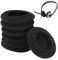 6 Stück Kopfhörer Ohrpolster,5cm Earpads,Ohrpolster Kopfhörer,Ersatz Ohrpolster Schaum Ohrkissen,Fur Ersatz Earpads Audio Kopfhorer (Black)