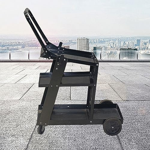 FLNOZAMZ 3-Tier Welding Cart,Rolling Welding Cart,Multifunctional Welding Repair Tool Cart,Tool Storage Organization Cabinet,200lbs Capacity