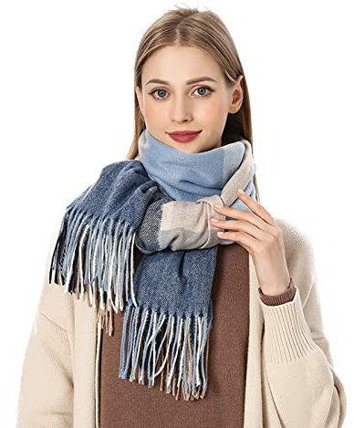 Kwatieh Langer Breiter Schal Stola Hochwertig Schal Damen GrüN Winter Schal Mit äRmeln Strick Kaschmir Tuch Schal Kaschmir Kapuzenschal Schultertuch Damen Winter Ausgefallene Schals