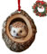 Anhänger für Weihnachtsbaum, Weihnachtsornamente, 2D-Acryl, Motiv: Weihnachtsbaum, Ornamente der lebendigen Tiere, , Eule, Eichhörnchen, Igel, Kaninchen, Vogel
