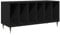 vidaXL Schallplattenschrank Schwarz Eiche 100x38x48 cm Holzwerkstoff