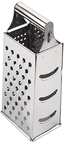 Stainless Steel Veg Fruit Peeler Slicer Box Grater Cutter Easy Clean Ergonomic Design for Kitchen Silver