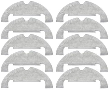 ZWFYJEWU 10 Paños De Repuesto For Mopa, Compatibles con Xiaomi, Dreame, BOT D10 Plus RLS3D, Repuestos For Aspiradoras.