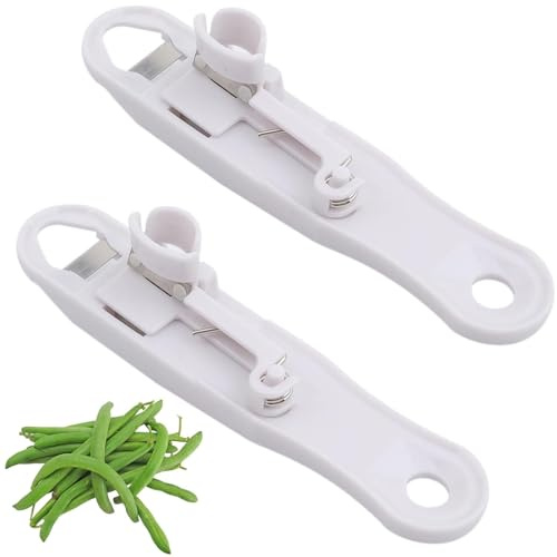 2 Pcs Runner Bean Slicer, Stringer–Green Bean Slicer, Essential Kitchen Accessories for Restaurant
