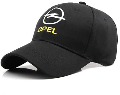 HONGYANFA Baseball Cap mit Auto-Logo für Opel Astra L 2021-2023, Baumwoll-Mütze Verstellbar für Damen & Herren Baseballkappe mit Autologo,Yellow