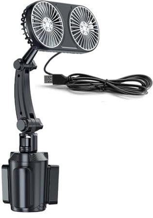 Javoryxh USB Car Fan Adjust Speed Powerful Speed USB Fan Stays Cool On Your Journey Car