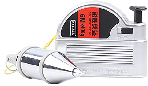 ASHLUYAK Magnetischer Lotbob für Hebebühne mit Schnur, schnell stabilisierend, zum Aufhängen, Drahthammer, vertikales Messwerkzeug, 3/6 m, Befestigung auf Holz