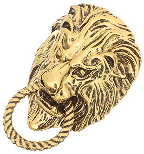 Milisten Vintage Löwenbrosche Antikgold, Herren Anstecknadel mit Tiermotiv, Elegantes Revers Schmuckaccessoire für Anzug Bankett und Hochzeiten