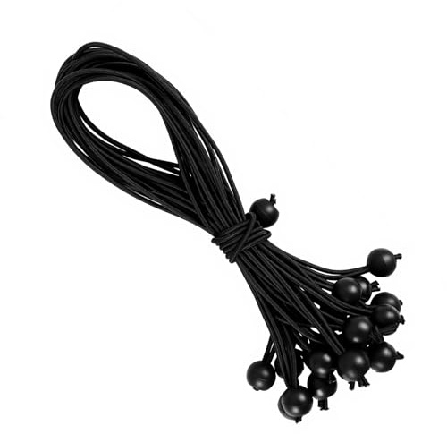 20 Stück 30CM Spanngummis mit Kugel, Gummispanner, Zeltgummis mit Kugel, Planenspanner mit Kugel, Zeltgummis/Spanngummis, elastische Planenspanner, für Zelte, Vorhänge, Banner und Camping