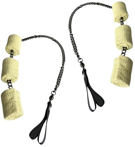 PEHHAH Triple Weka Poi Fire Poi - Fire Show Prop Fire Malabares Equipo Flow Arts Juego de 2