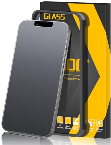 JEHOO 2 Stück für iPhone 13/13 Pro/14/16e Matt Panzerglas, Anti-Fingerabdruck, Blendschutz, 9H Matte Schutzfolie, Stoß-Kratzfest, Gehärtetem Glas Screen Protector mit Installationswerkzeug, 6,1 Zoll