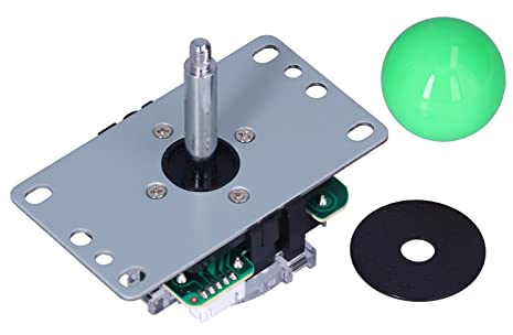 Tomantery Joystick, Hochwertiger 8-Wege-Joystick-Ersatz für 360, Metall + ABS, für Spielekonsolen (Grün)