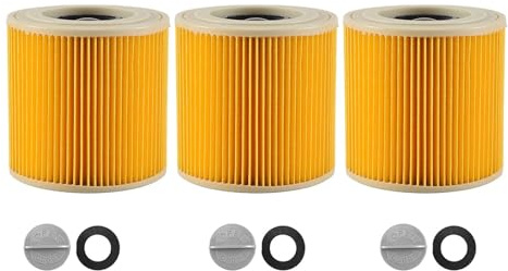 Filtre À Cartouche 3 Pièces, Compatible For Karcher, Aspirateur WD3 Premium WD2 WD3 WD1 MV3 MV2 WD 3 P Kit D'extension Contre La Poussière Fine