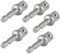XMHF Hex Shank Socket Adapter Drill Bit Bar Set Nut Drive for Drills Ratchet Extension 1/4 Hex Shank to 1/2 Impact Driver/Drill 5 Pcs