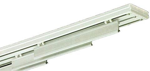 Rail pour panneaux japonais à 3-4-5 voies-longueur du rail 140-160-180-200-210-240-250-300 cm aluminium blanc (3 voies 180 cm)