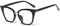 Unisex Lesebrille, Lesebrille 3.0, AR Anti-Reflektions-Beschichtung, Progressive multifokale, Brille, blaues Licht blockierenden, Anti Glare, Qualität Leser (Color : Bright Black, Size : 1.5)